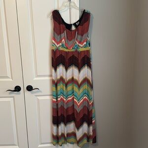 Long multicolored maxi dress